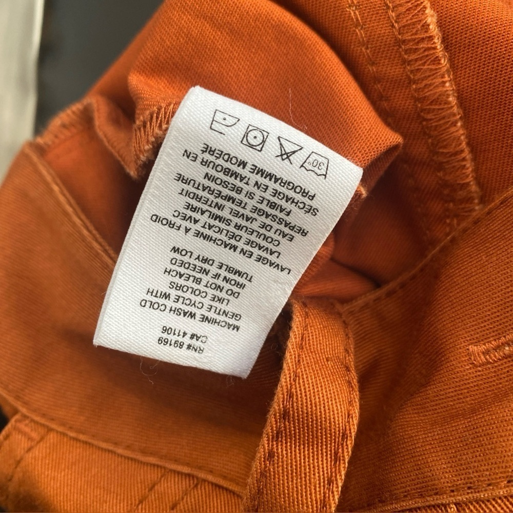 Derek Lam 10 Crosby Therese Cropped Straight Leg Trouser Pants cinnamon D-17 - Picture 8 of 10